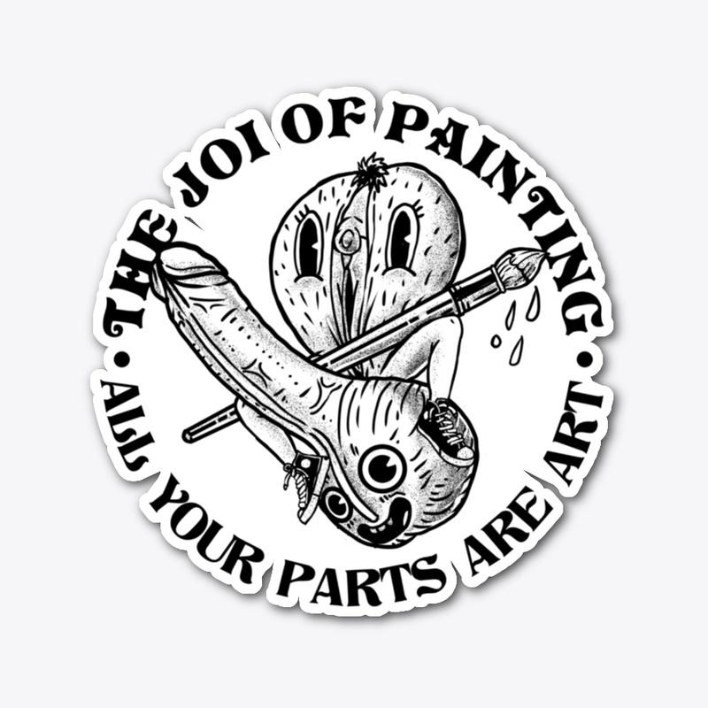 ALL YOUR PARTS ARE ART STICKER